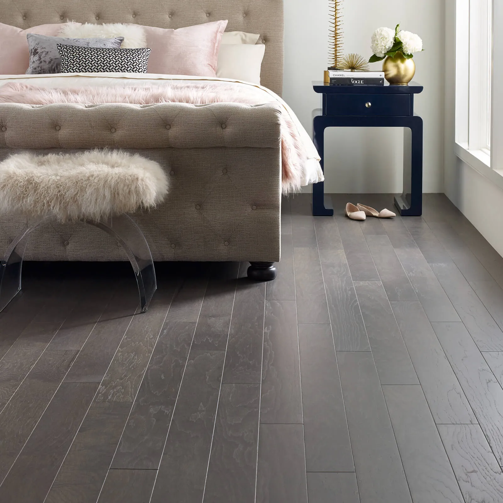 Northington-Smooth-2W747-05054-Greystone-Urban-GlamourBedroom-Wood Bedroom hardwood flooring | The Carpet Factory Super Store